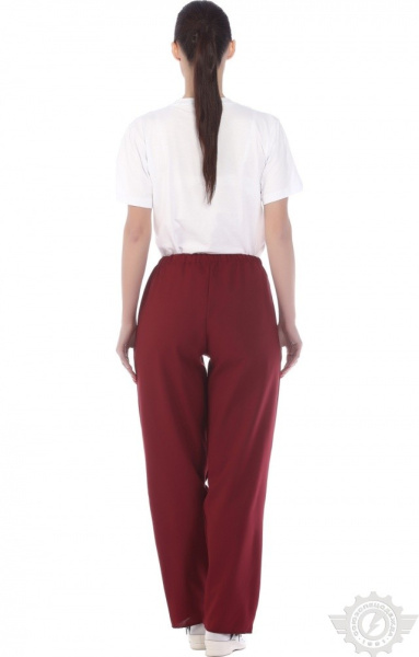 Брюки ткань "Габардин" цвет бордо