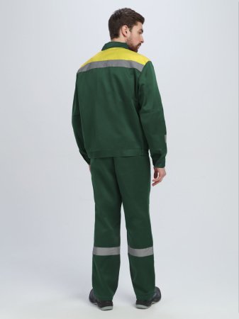 Костюм "Лигор-2" СОП (тк.Смесовая,210) п/к, зеленый/желтый