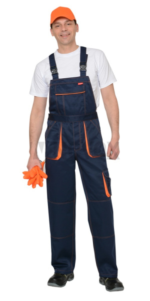 Полукомбинезон "CROWN",синий