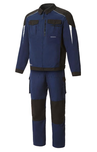 Костюм "STATUS" NEW 2 (Статус), куртка, п/к, темно-синий с черным