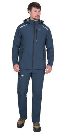 Куртка СПЕЙС софтшелл синяя (ЧЗ)