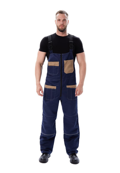 Костюм "РОЛЬФ" куртка, п/к, Т.СИНИЙ/БЕЖЕВЫЙ