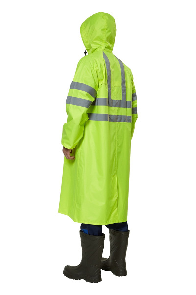 Плащ влагозащитный "Extra" сигнальный с СОП ПВХ цвет лимон