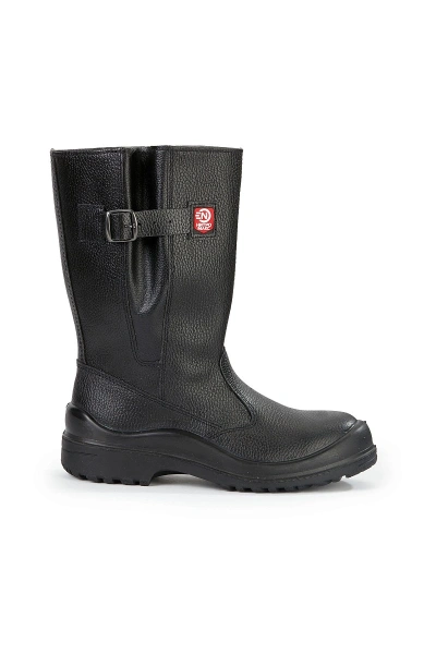 Сапоги рабочие зимние утепленные "Нитро МАКС" с КП КЩС натуральный мех цвет черный