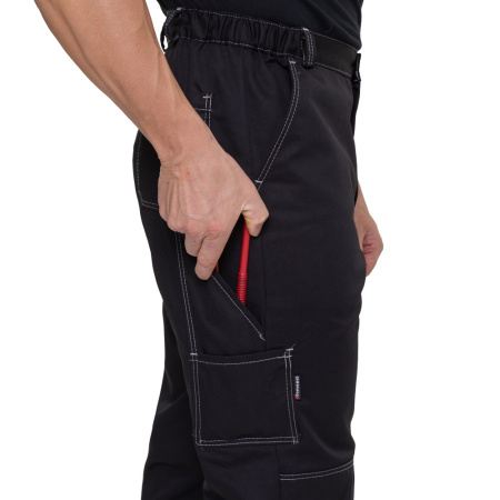 Брюки мужские "Люкс" чёрные с усиленными карманами
