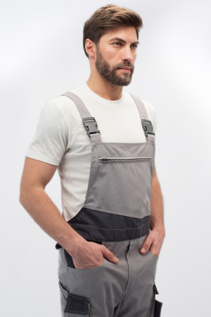 Полукомбинезон ДЕЛЬТА ПЛЮС Мач2 Корпорэйт св.серый/серый