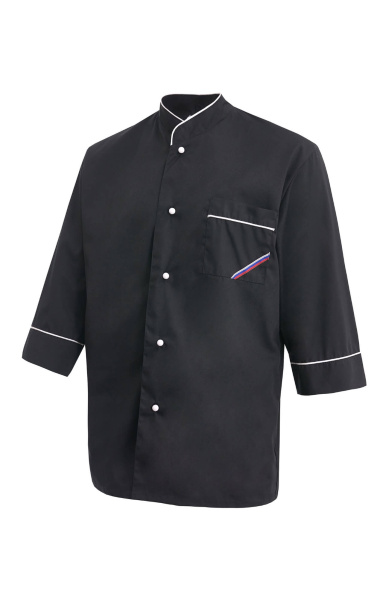 Куртка поварская (китель) "Люкс-Лайт" черная