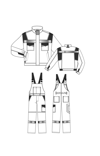 Костюм "Энерджи", куртка, п/к, темно-синий-оранжевый
