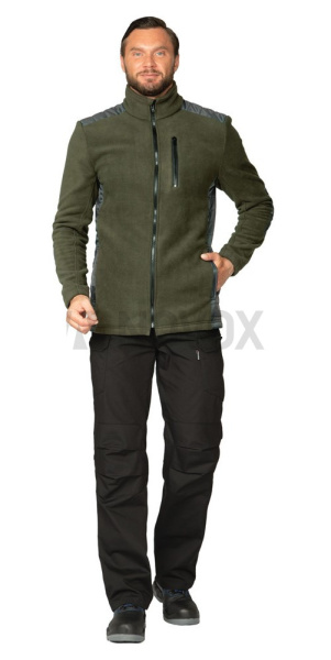 Куртка "Кеми" флисовая без капюшона хаки