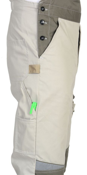 Полукомбинезон "КАСПИЙ", молочный с оливой и песочным и СОП тк.Rodos