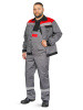 Костюм "Корпус" (куртка+п/к) тк. смесовая 65/35, пл. 240 г/м2, цв. т.серый/черный/красный