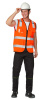 Жилет сигнальный "Ультра" оранжевый, 4СОП
