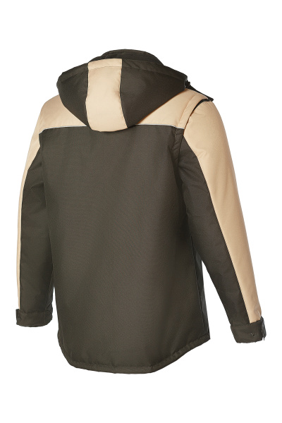 Куртка КОТКРУТ (KOTKRUT) трансформер утепленная черная/бежевая