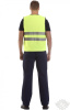 Сигнальный жилет "Спектр" лимонный с СВП (СОП)
