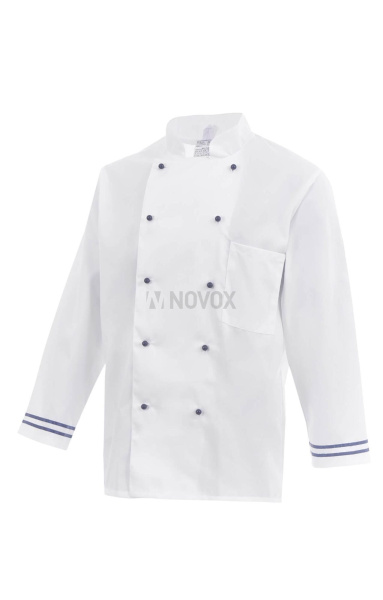 Куртка поварская (китель) "Люкс-Лайт" синяя полоска
