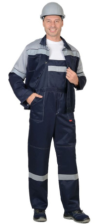 Костюм "ЛЕГИОНЕР" куртка, п/к, синий с серым СОП 50 мм