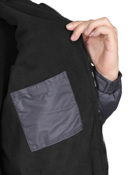 Куртка зимняя "ПРАГА-ЛЮКС" тёмно-серый баклажан