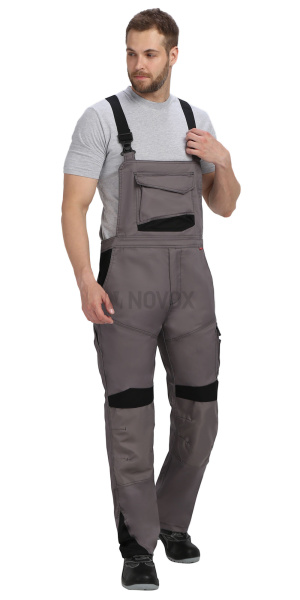 Полукомбинезон ЦИТРИН ср.серый с черным