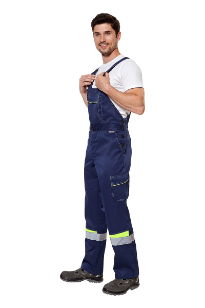 Костюм "Комфорт 2", куртка, п/к, неоновый/темно-синий