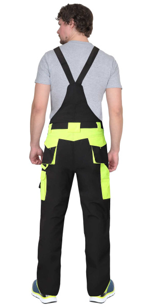 Полукомбинезон ОНИКС черный с лимонным