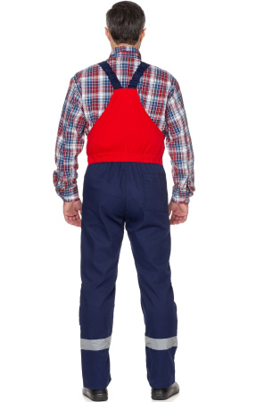 Костюм "Континент",куртка, п/к, т.синий с красным, с СВП (СОП)