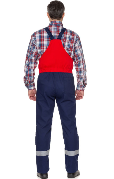 Костюм "Континент",куртка, п/к, т.синий с красным, с СВП (СОП)