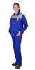 Костюм жеснкий "ФАВОРИТ" куртка, брюки васильковый со св.серым