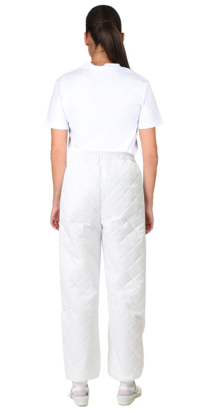 Брюки МИШЛЕН универсальные белые на подкладке