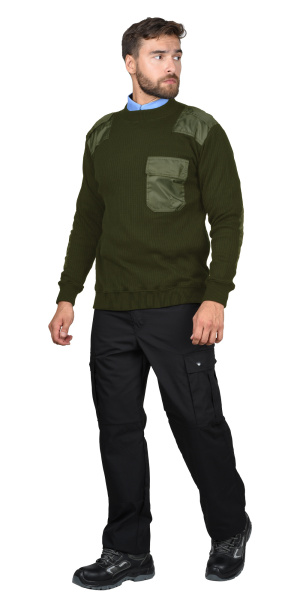 Джемпер форменный олива