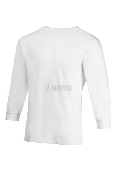  Блуза ЭЙЧ ЛАЙН Лайт комбинированная с длинным рукавом белая