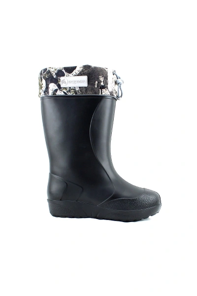 Сапоги ЭВА женские зимние утепленные с надставкой, съемный чулок до -60С цвет черный