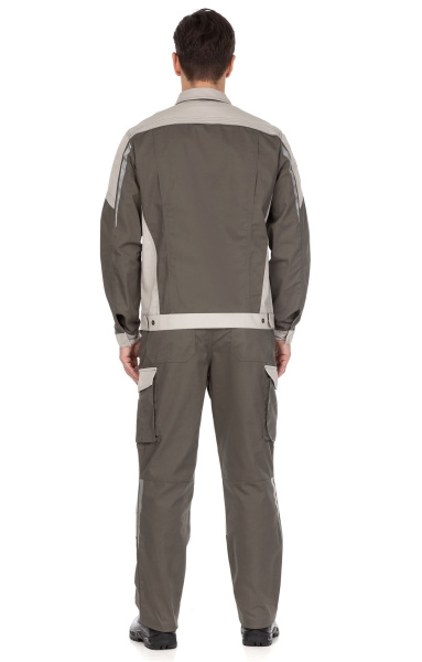 Костюм "STATUS" NEW 2 (Статус), куртка, п/к, серый хаки с серым песком