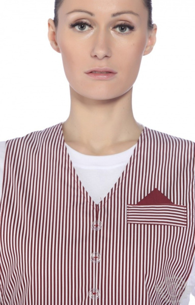 Фартук-халат "Элегант" бордо