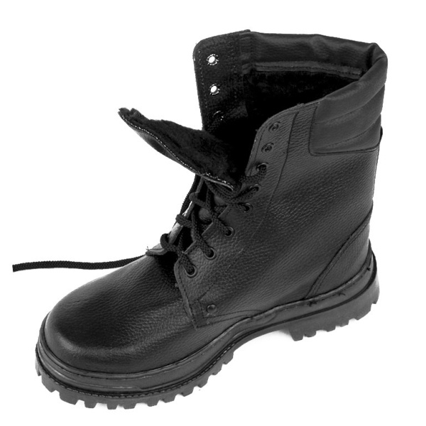 Ботинки с высоким берцем Армия хром на искусственном меху