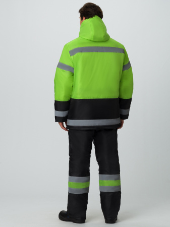 Костюм зимний для дорожника (тк.Оксфорд) брюки, лимонный/черный