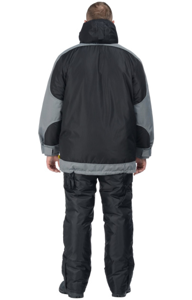 Куртка зимняя "Ультра", черный/серый