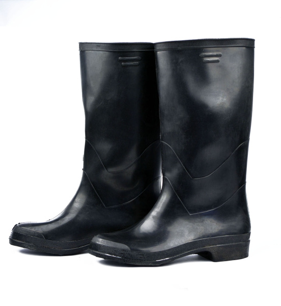Сапоги резиновые мужские черные