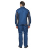 Костюм мужской "Бренд 2 2020" синий/тёмно-серый (куртка и полукомбинезон)