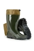 Сапоги ПВХ с надставкой и съемным чулком цвет олива