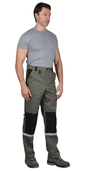 Костюм "СТАН" куртка (чз), брюки, оливковый с черным и красным