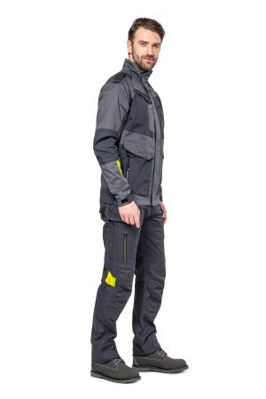 Куртка рабочая мужская летняя/демисезонная "Мист" цвет т.серый/серый