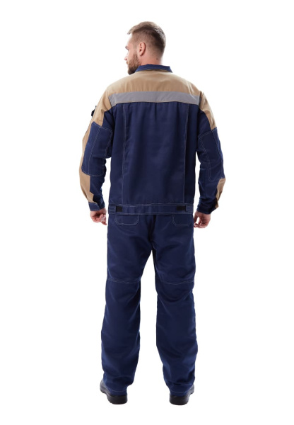 Костюм "РОЛЬФ" куртка, п/к, Т.СИНИЙ/БЕЖЕВЫЙ