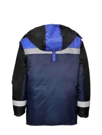 Куртка утеплённая "Глобус", тк. оксфорд, цв. СИН/чёрн/василёк