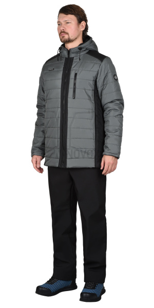 Куртка УРБАН серая с черным
