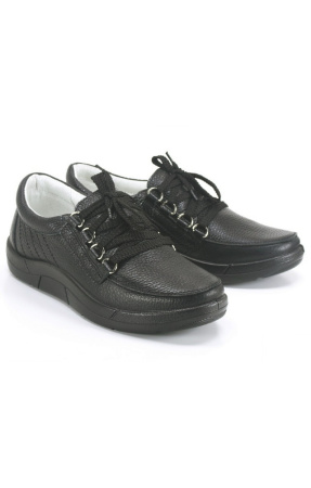 Полуботинки АЛМИ кожаные женские арт 777064 09901 МИНПРОМТОРГ черные