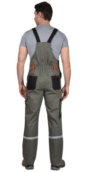 Полукомбинезон "СТАН", оливковый с черным и красным