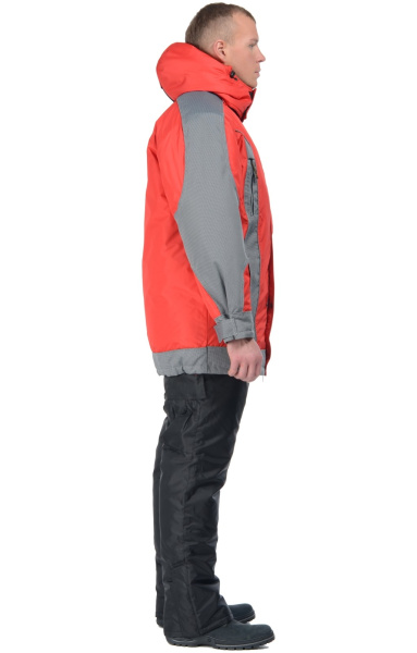 Куртка зимняя "Ультра", красный/серый
