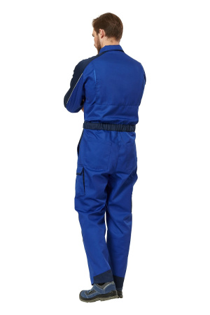 Комбинезон рабочий мужской летний/демисезонный "Мегаполис" цвет василек/темно-синий
