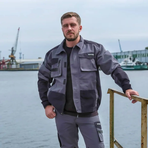 Куртка PROTONE RIPSTOP, серый/т.серый/лайм