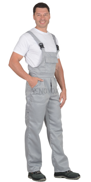Полукомбинезон "ПРОФЕССИОНАЛ",светло-серый